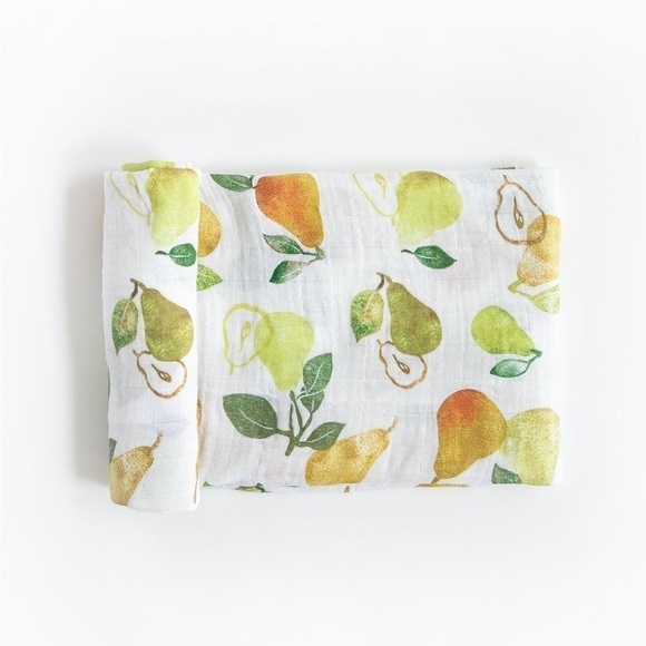 Cotton Muslin Swaddle Blanket - Peary Nice - Picture 1 of 9